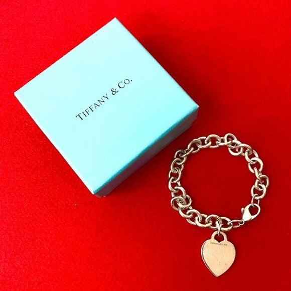 Tiffany & Co. Jewelry - Tiffany & Co. Heart Tag Chain Bracelet Bangle s